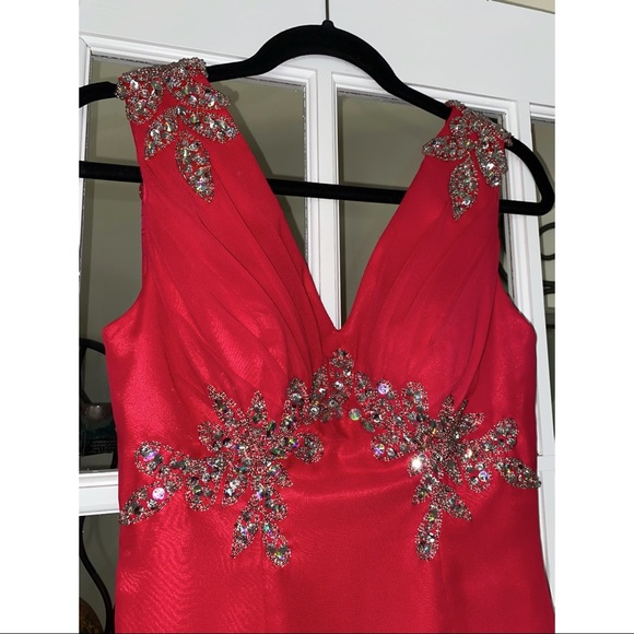 Pink Mermaid Style Prom Dress - Picture 5 of 6